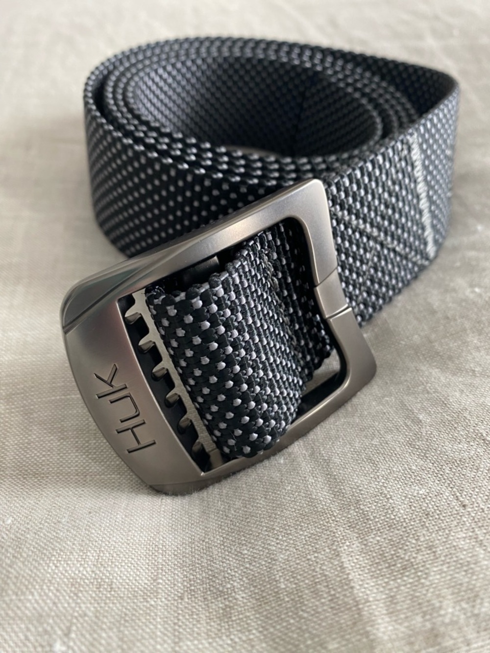 Fishing Nylon Webbing Belt, Adjustable Sizing, Casual, Lifestyle, Quick Black